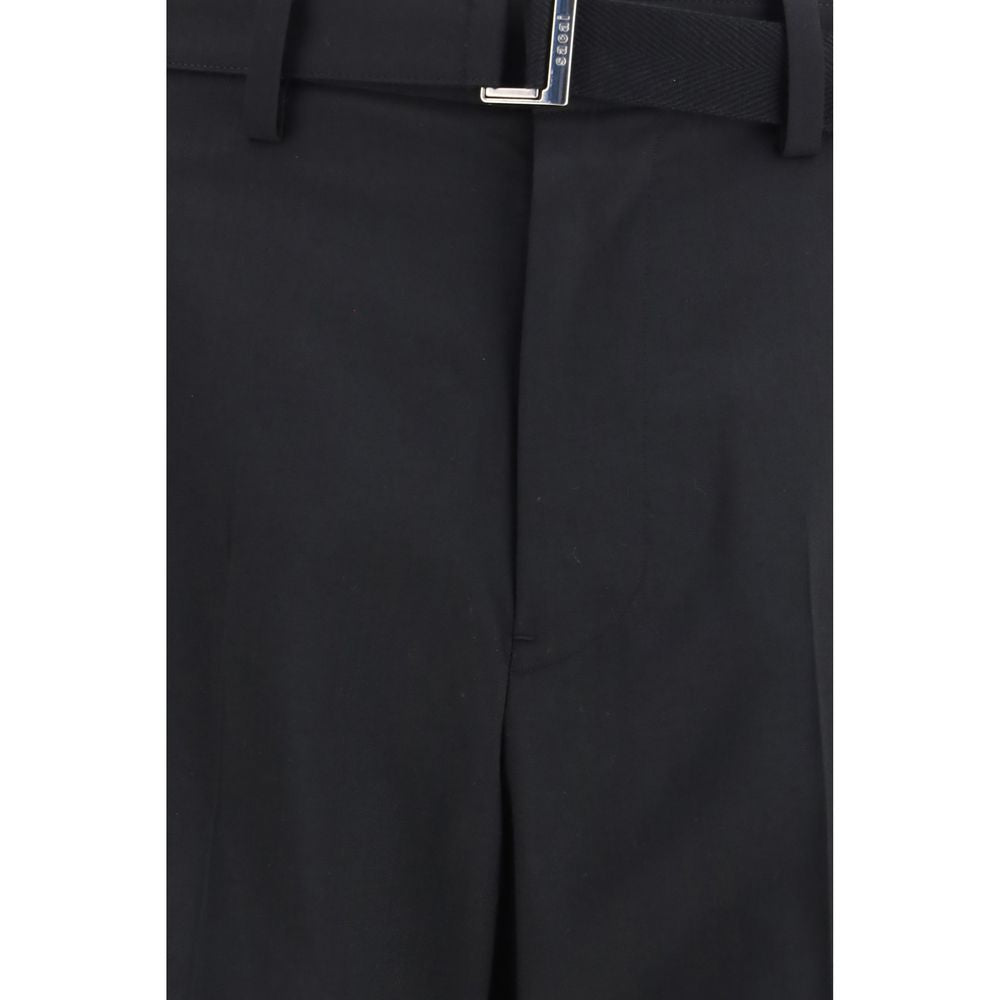 Sacai Black Casual Pants