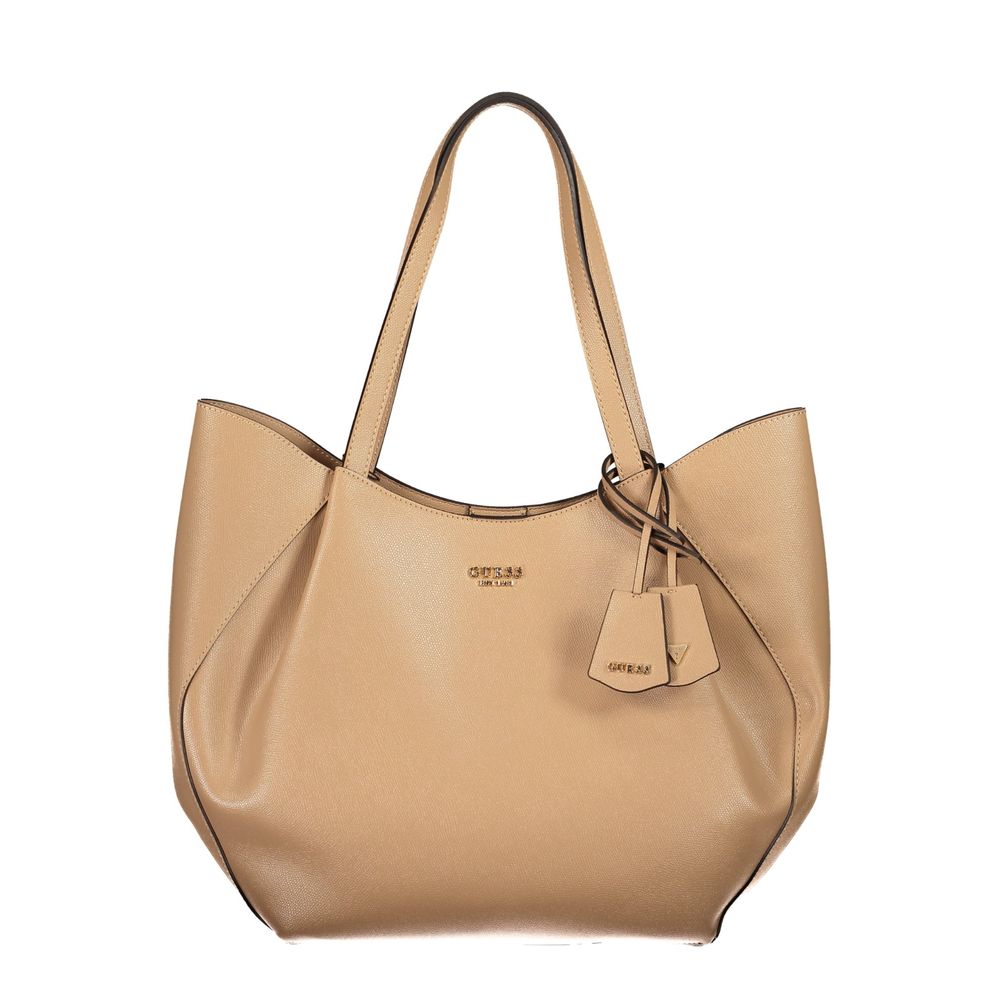 Guess Jeans Beige Women's Bag with Shoulder Handles