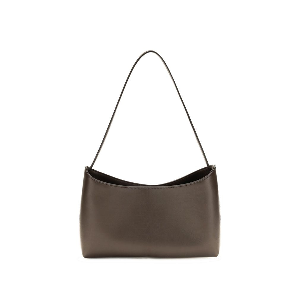 The Row Brown Leather Shoulder Bag