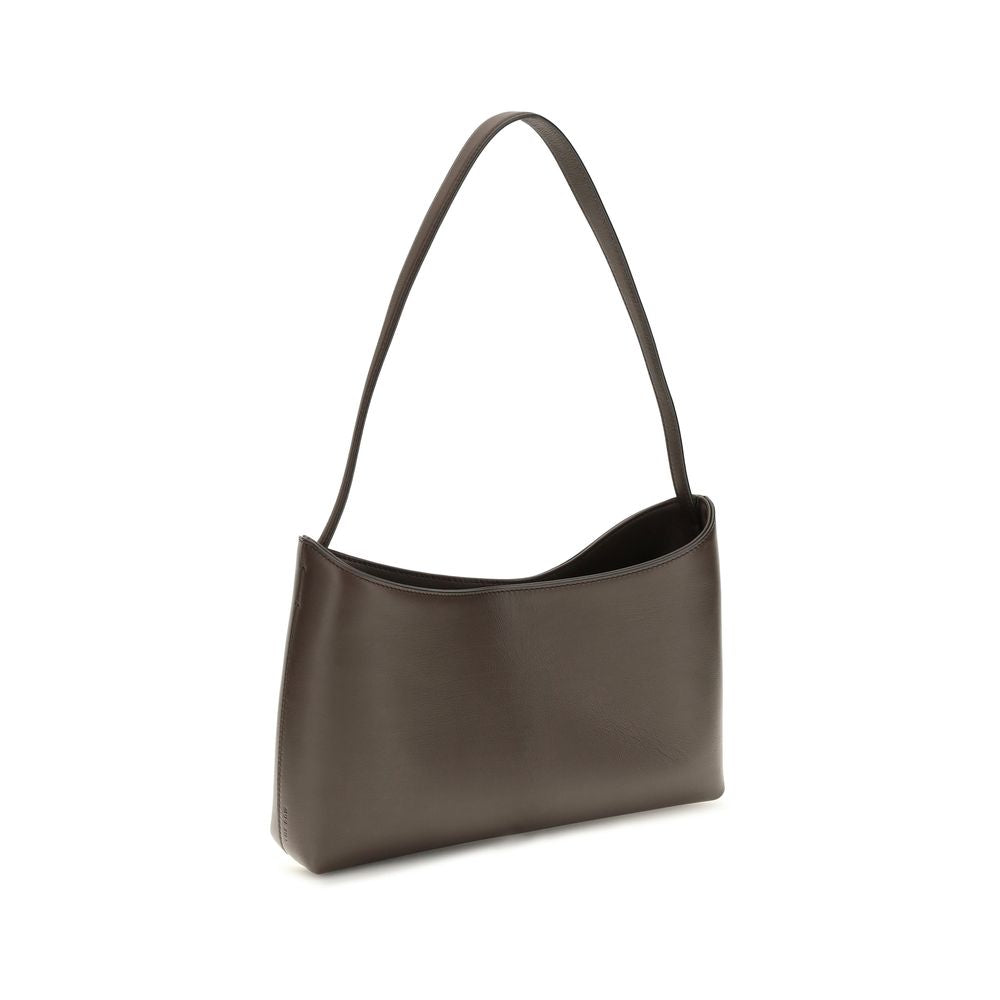 The Row Brown Leather Shoulder Bag