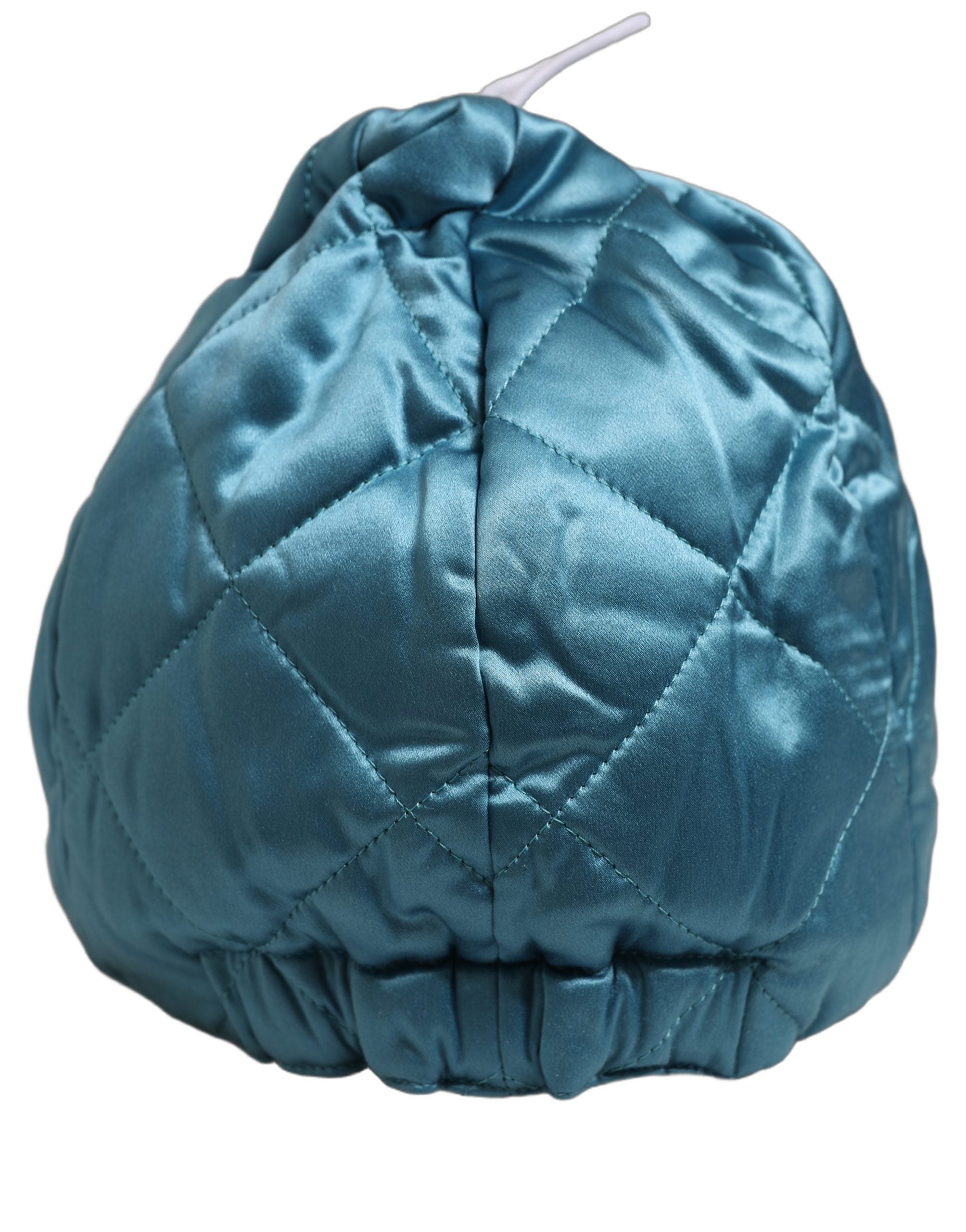 Dolce & Gabbana Men Teal Quilted Baseball Cap Hat