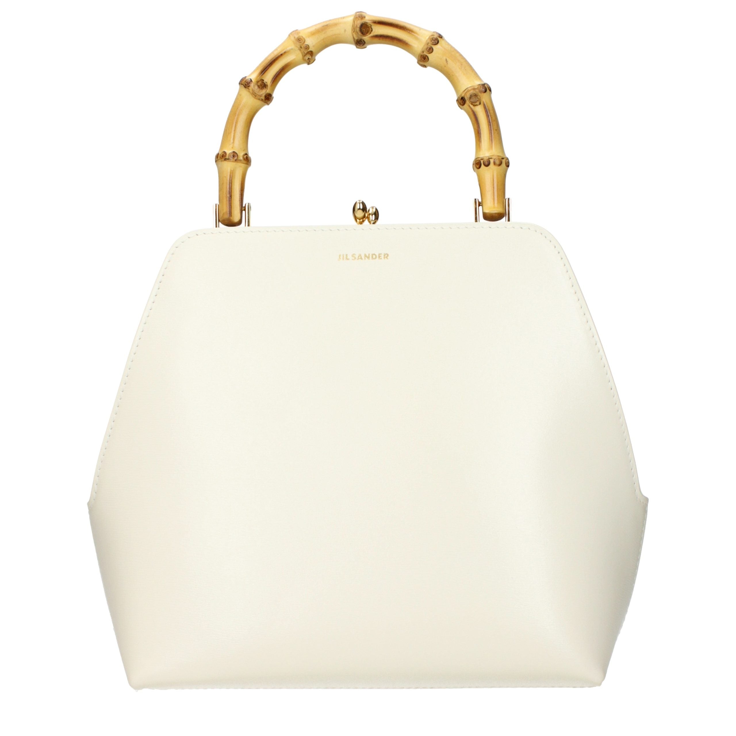 Jil Sander Beige Leather Handbag