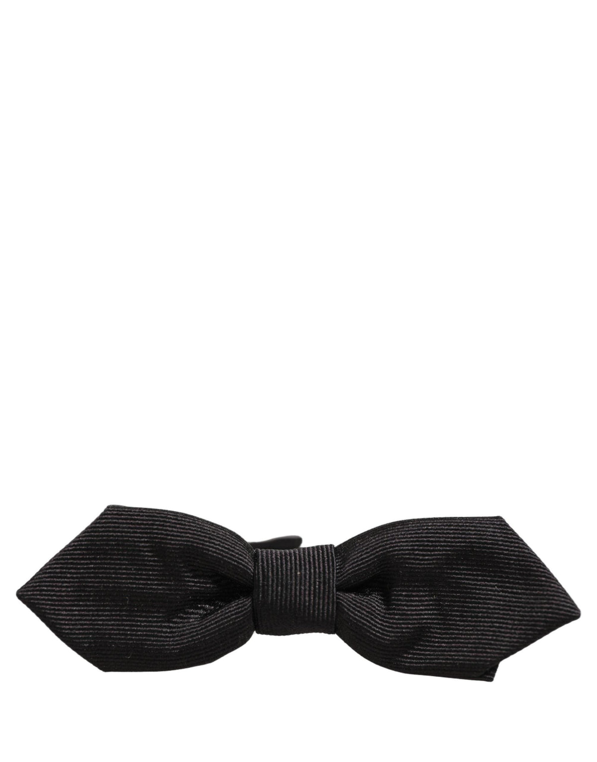 Dolce & Gabbana Men Black 100% Silk Adjustable Neck Papillon Bow Tie