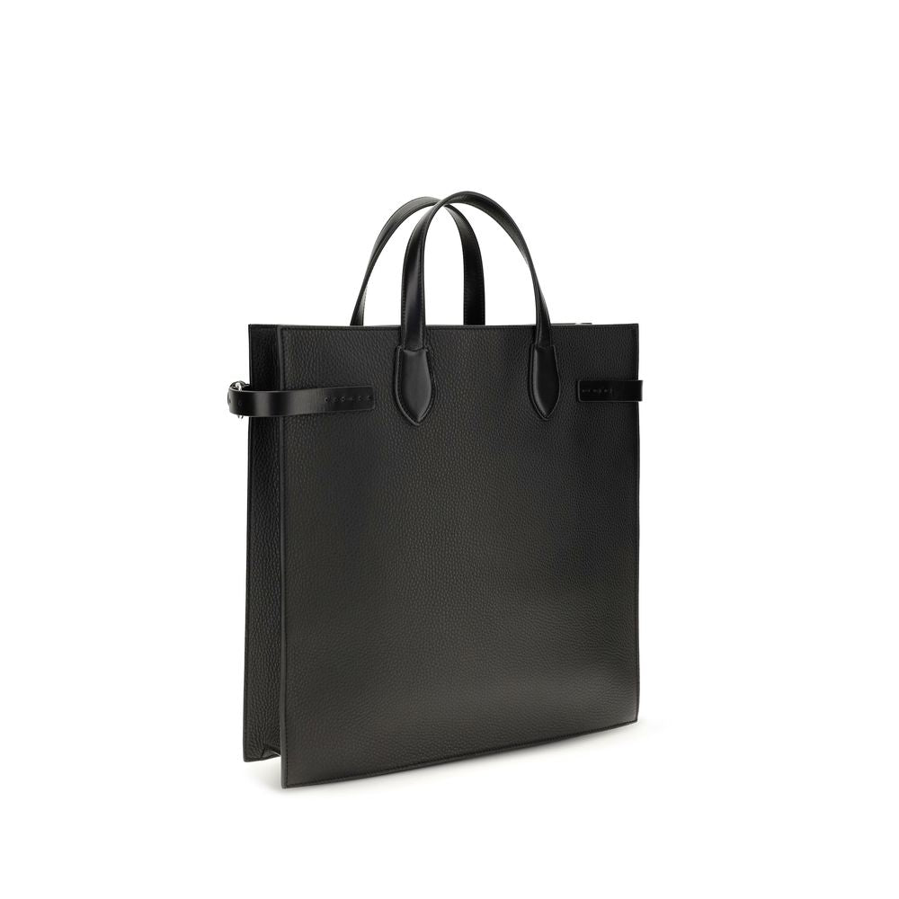 Valentino Garavani Black Leather Shoulder Bag