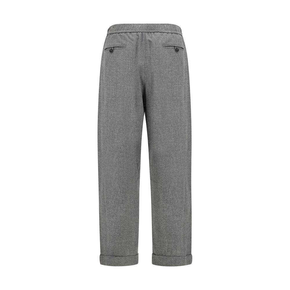 Giorgio Armani Gray Wool Casual Pants