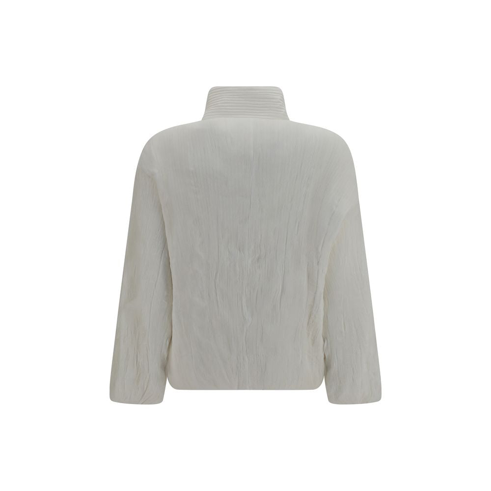 Gongdid Design White Full-Length Jacket
