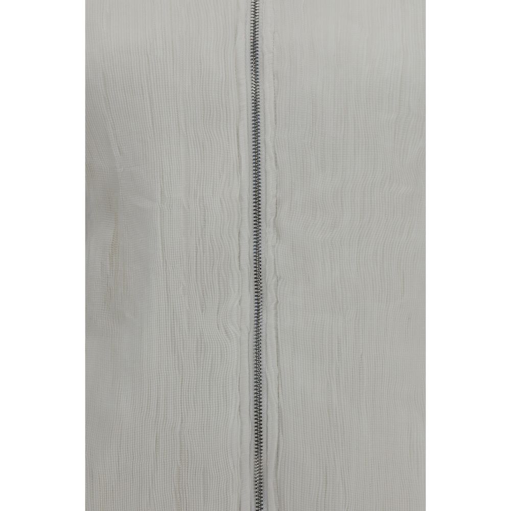 Gongdid Design White Full-Length Jacket