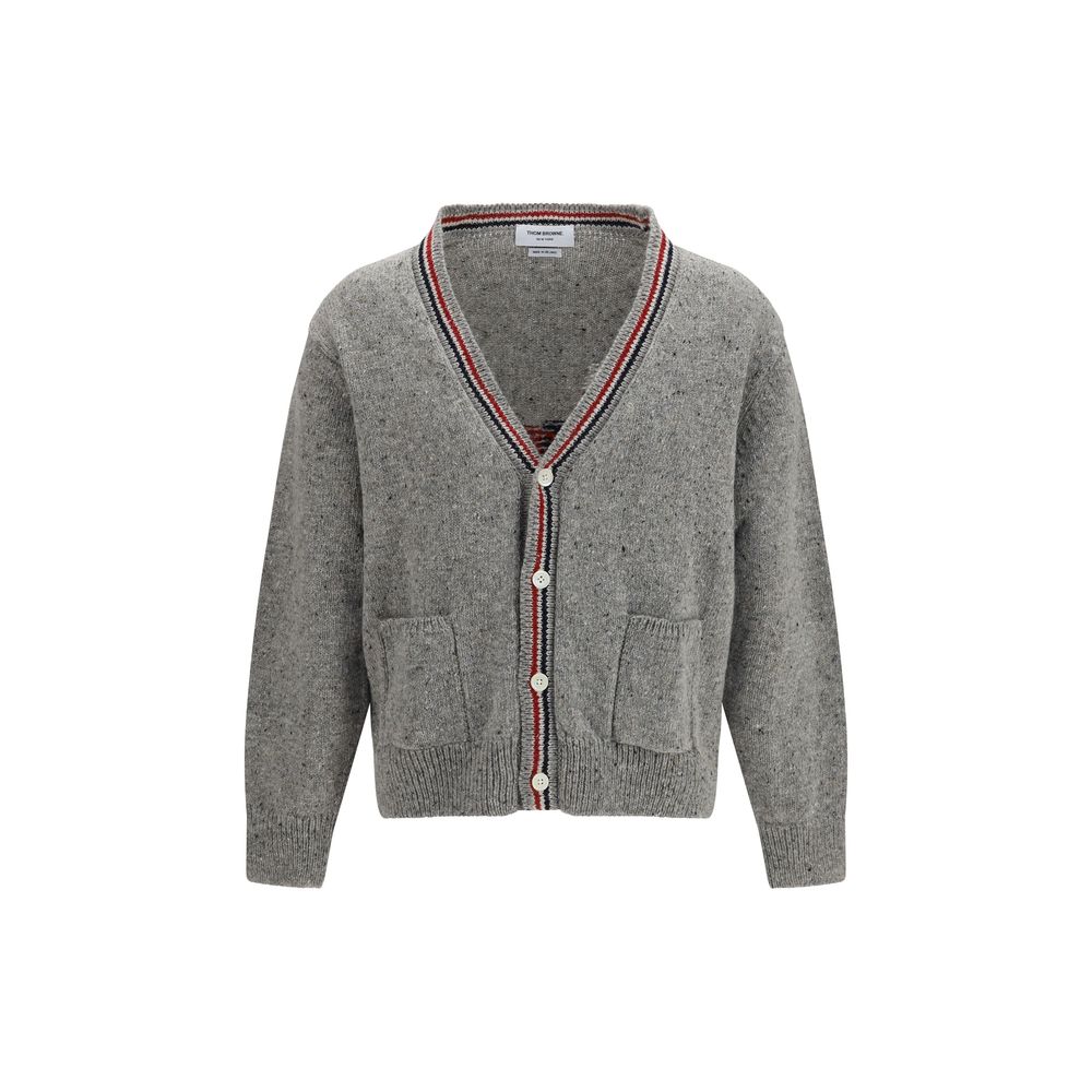 Thom Browne Gray Wool Cardigan