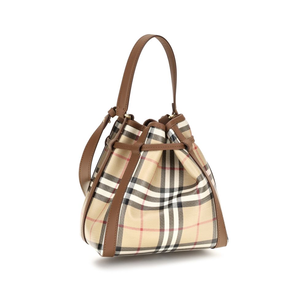 Burberry Beige Leather Backet Bag