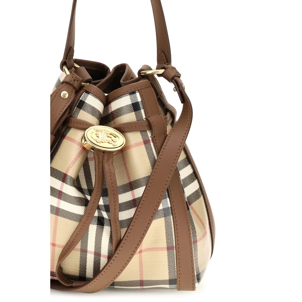Burberry Beige Leather Backet Bag