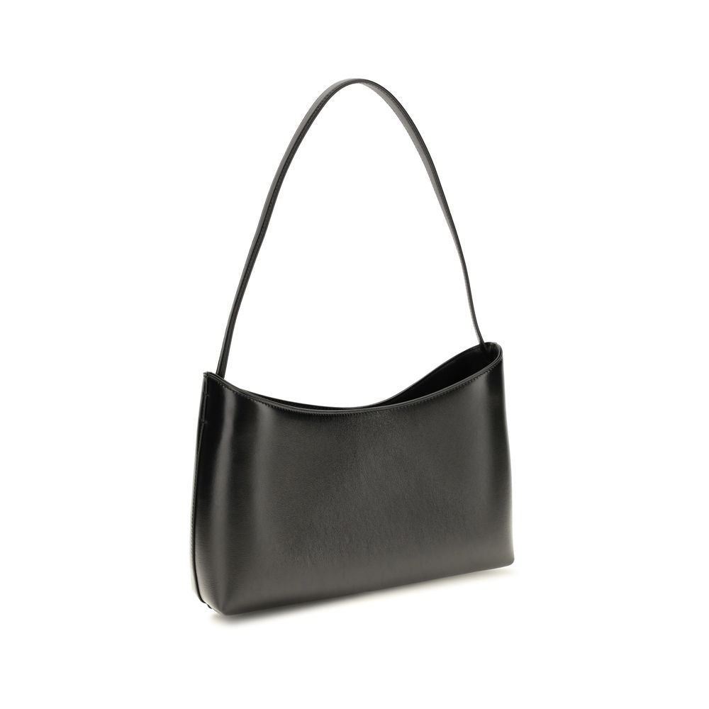 The Row Black Leather Shoulder Bag