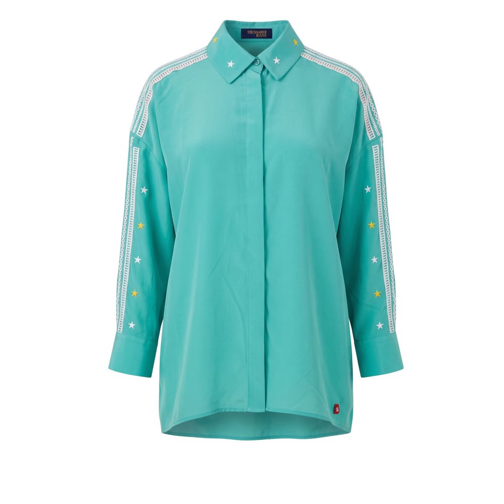 Trussardi Jeans Green Women Shirt