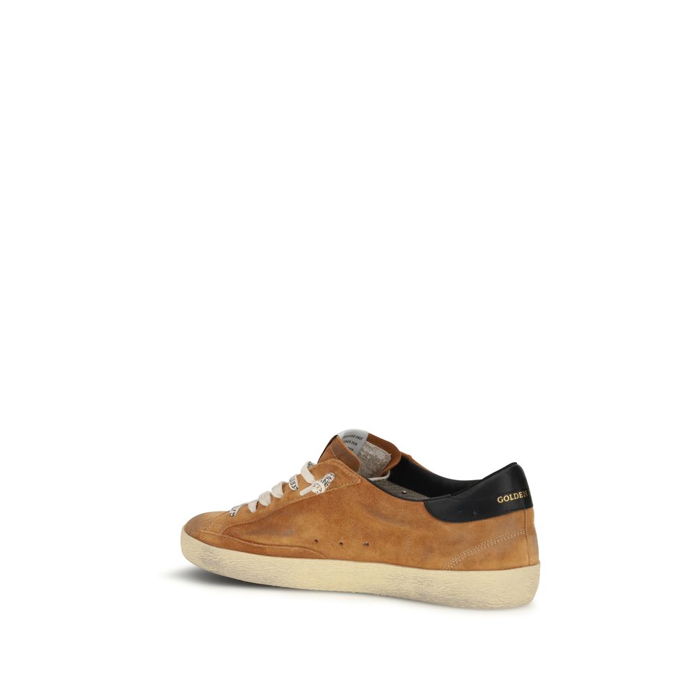 Golden Goose Brown Leather Low Top Sneakers