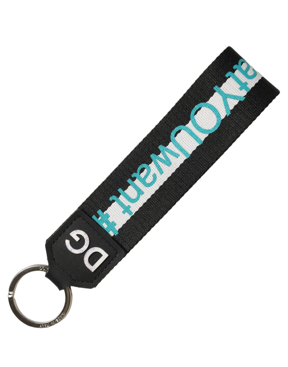 Dolce & Gabbana Multicolor Logo Brass Holder Keychain Keyring