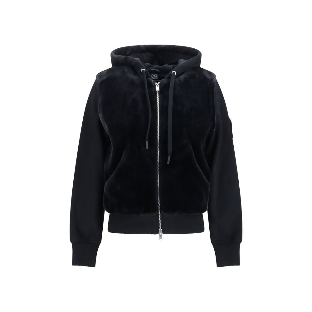 Moose Knuckles Black Cotton Sweatshirt