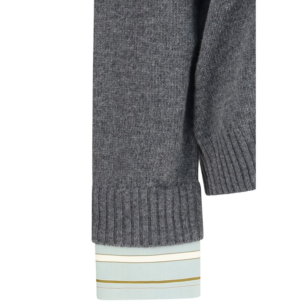 Prada Gray Wool Sweatshirt