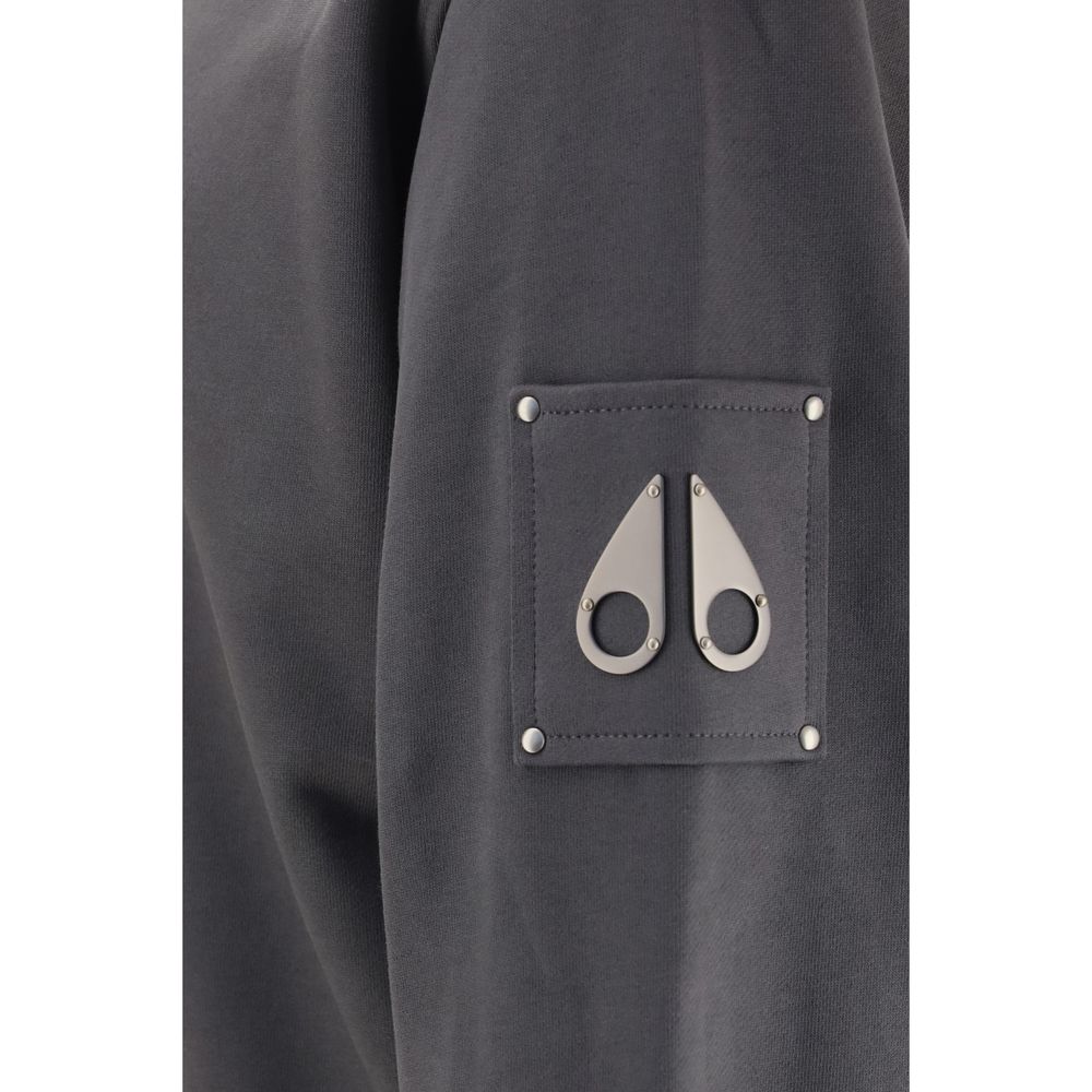 Moose Knuckles Gray Cotton Sweatshirt