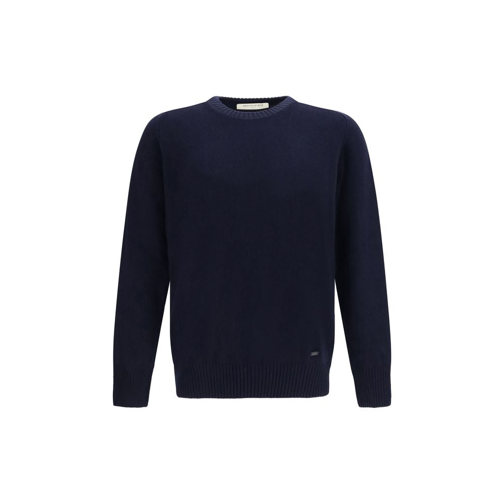 Brooksfield Blue Wool Sweatshirt