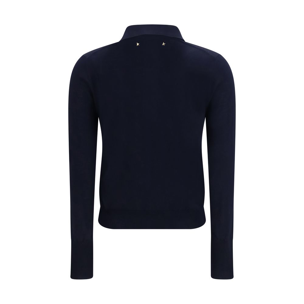 Golden Goose Blue Wool Dress Shirt