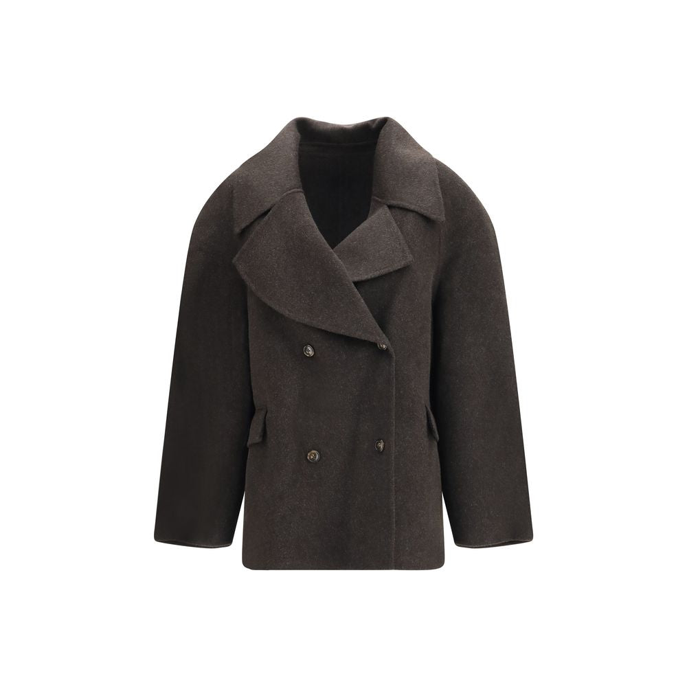 Loulou De Saison Brown Wool Full-Length Jacket