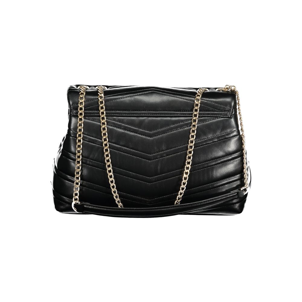 Mario Valentino Nero Women's Bag with Chain Shoulder Strap