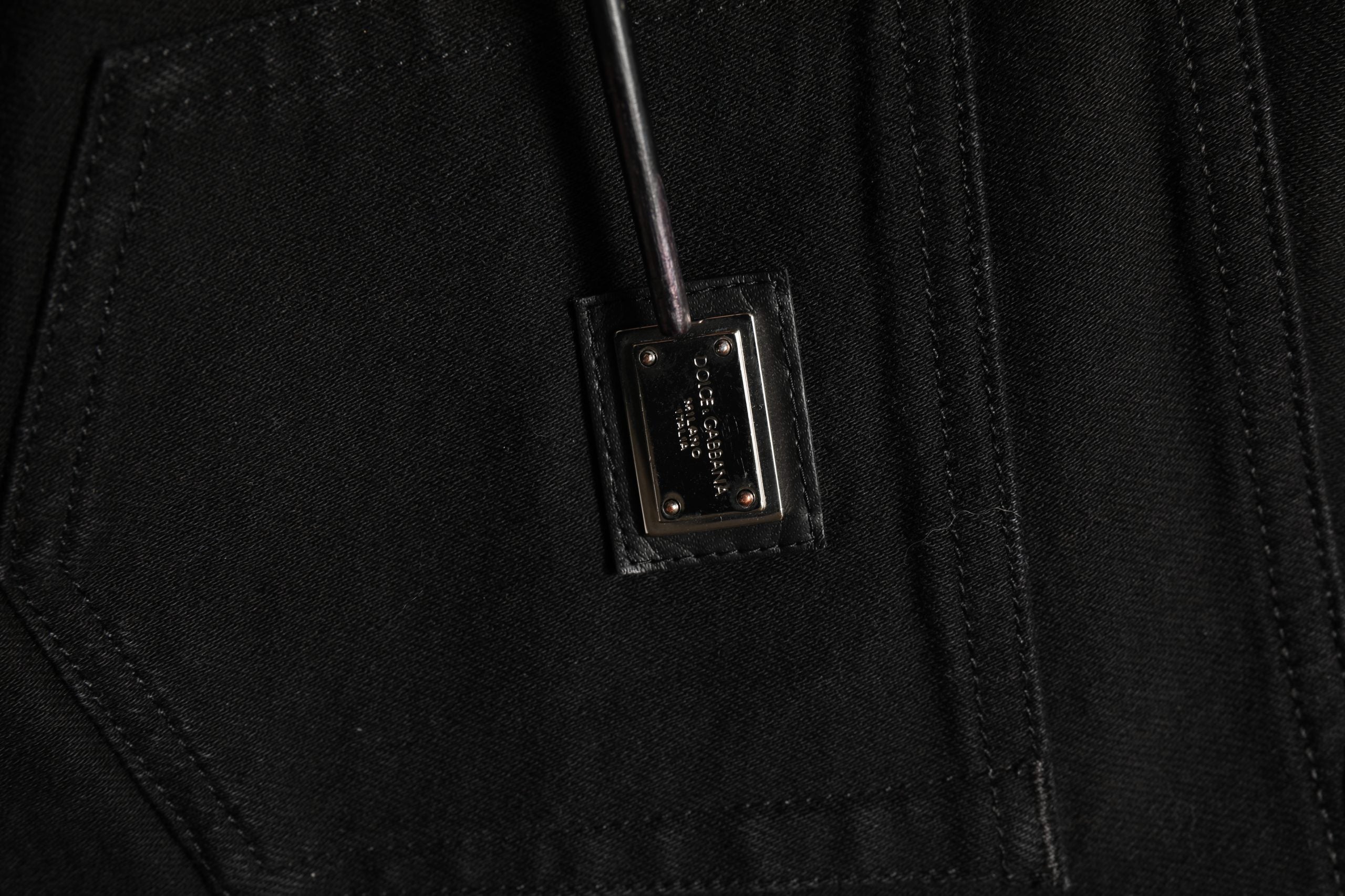 Dolce & Gabbana Dark Gray Cotton Stretch Skinny Denim Jeans