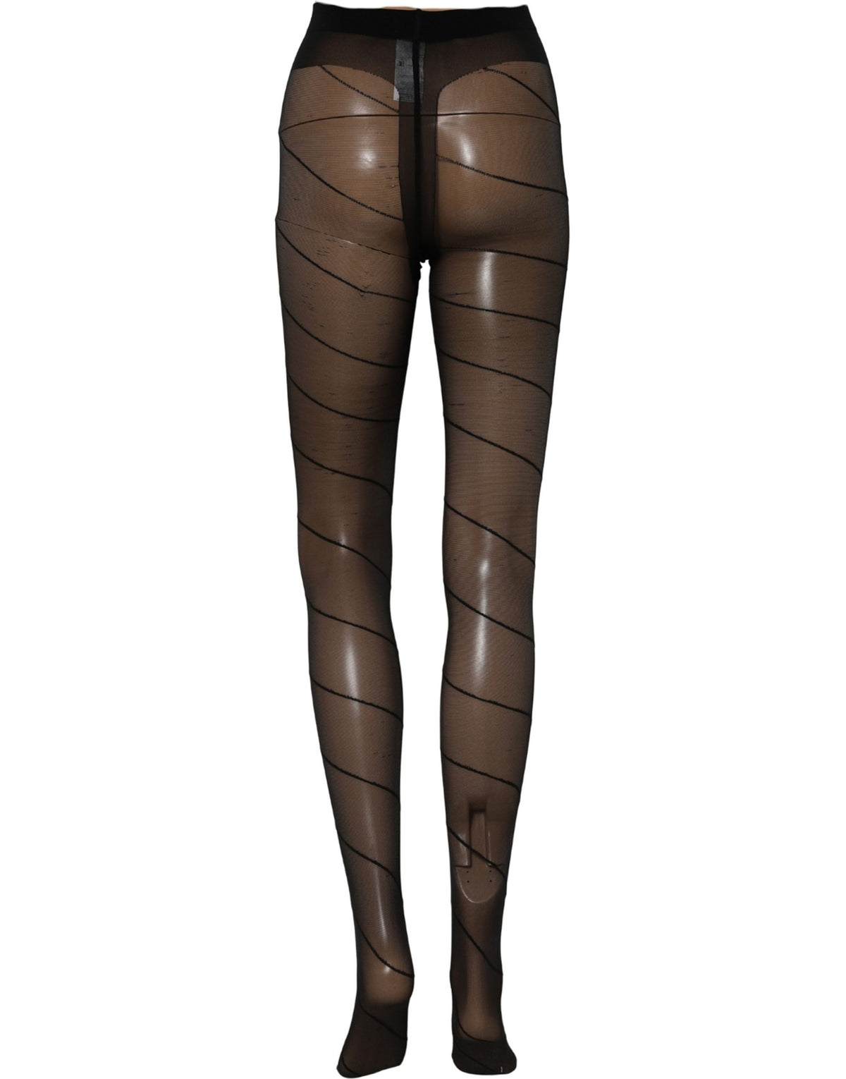Dolce & Gabbana Black Nylon Sheer Tights Stocking Pantyhose Socks