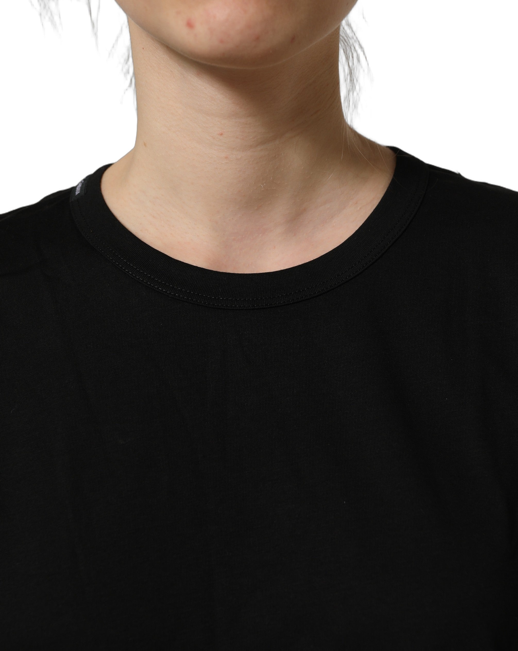 Dolce & Gabbana Black Cotton Crew Neck Short Sleeve T-shirt
