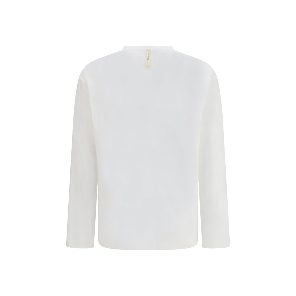 Jacquemus White Cotton Long Sleeve T-Shirt