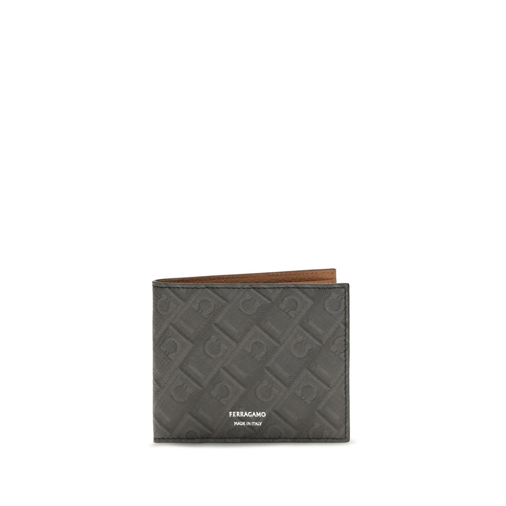 Ferragamo Gray Leather Wallet
