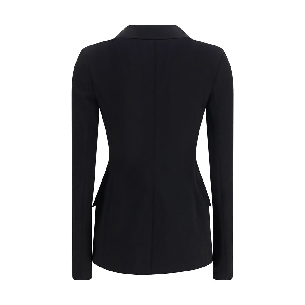 Dolce & Gabbana Black Wool Full-Length Jacket