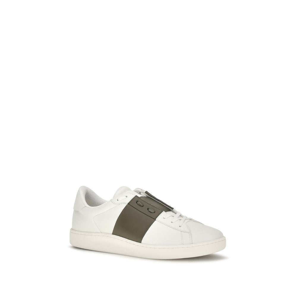 Valentino Garavani White Leather Low Top Sneakers