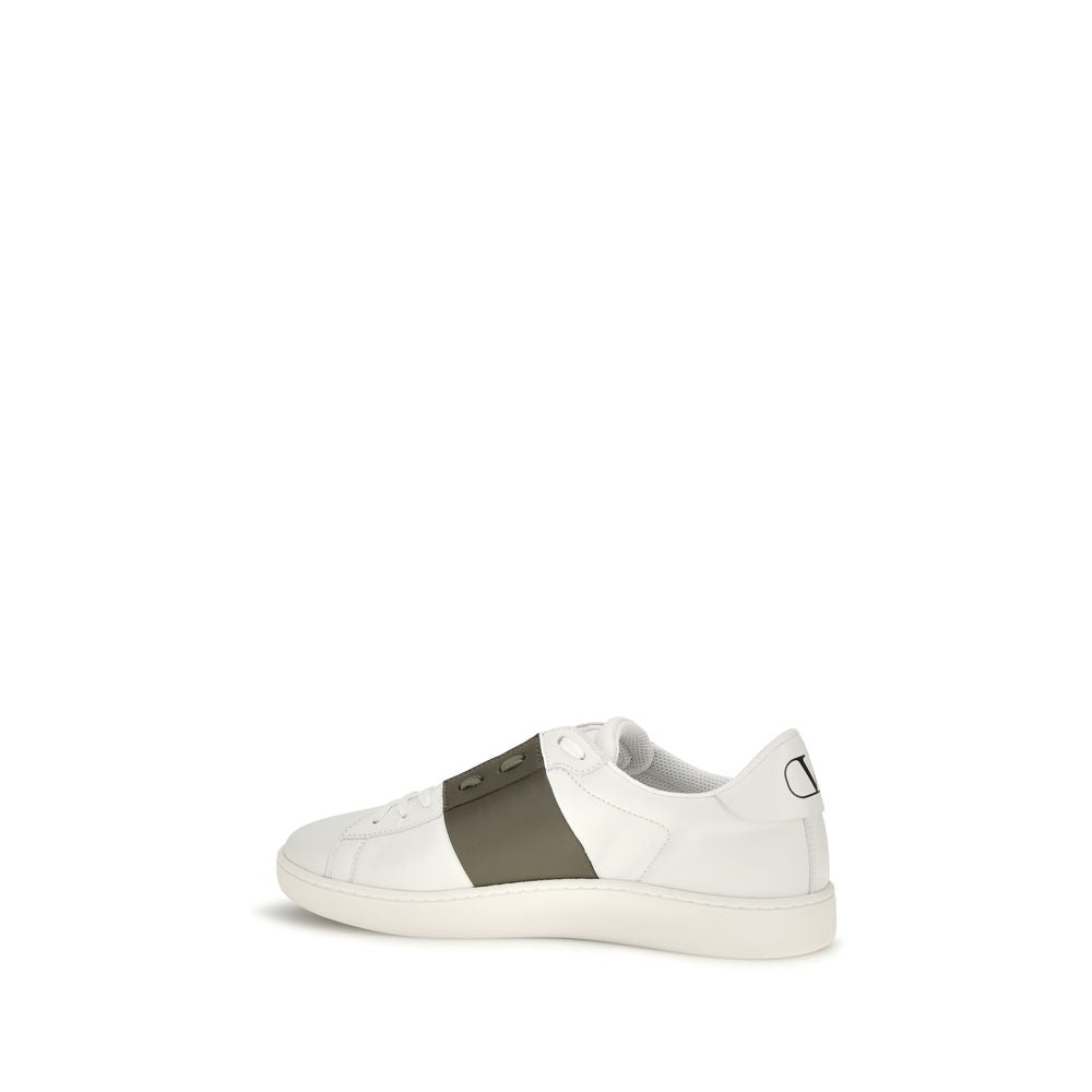 Valentino Garavani White Leather Low Top Sneakers