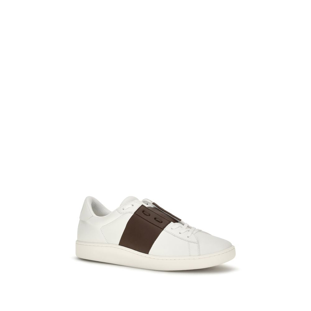 Valentino Garavani White Leather Low Top Sneakers