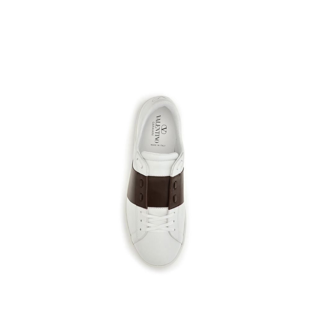 Valentino Garavani White Leather Low Top Sneakers