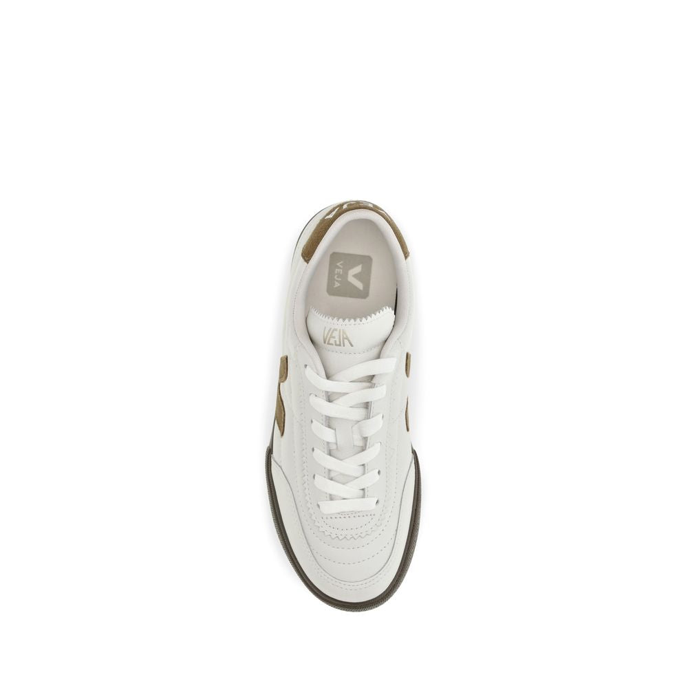 Veja White Leather Low Top Sneakers