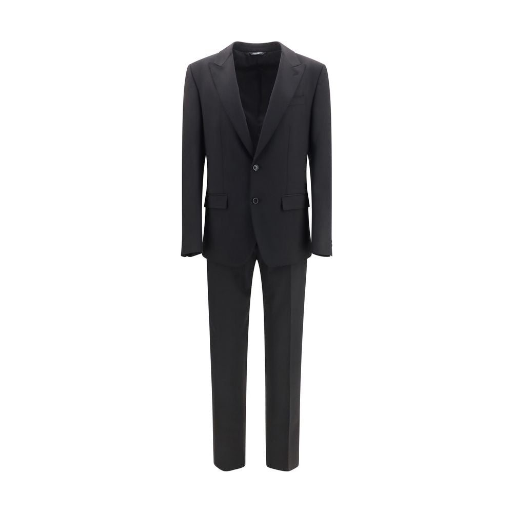 Dolce & Gabbana Black Wool Two-Piece Suit