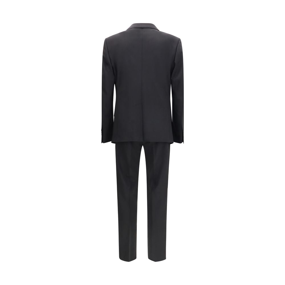 Dolce & Gabbana Black Wool Two-Piece Suit