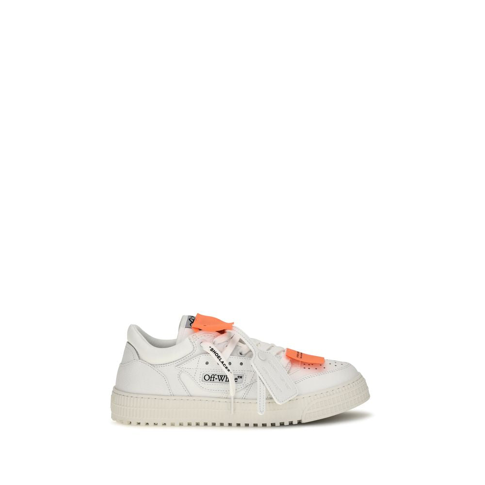 Off-White White Leather Low Top Sneakers