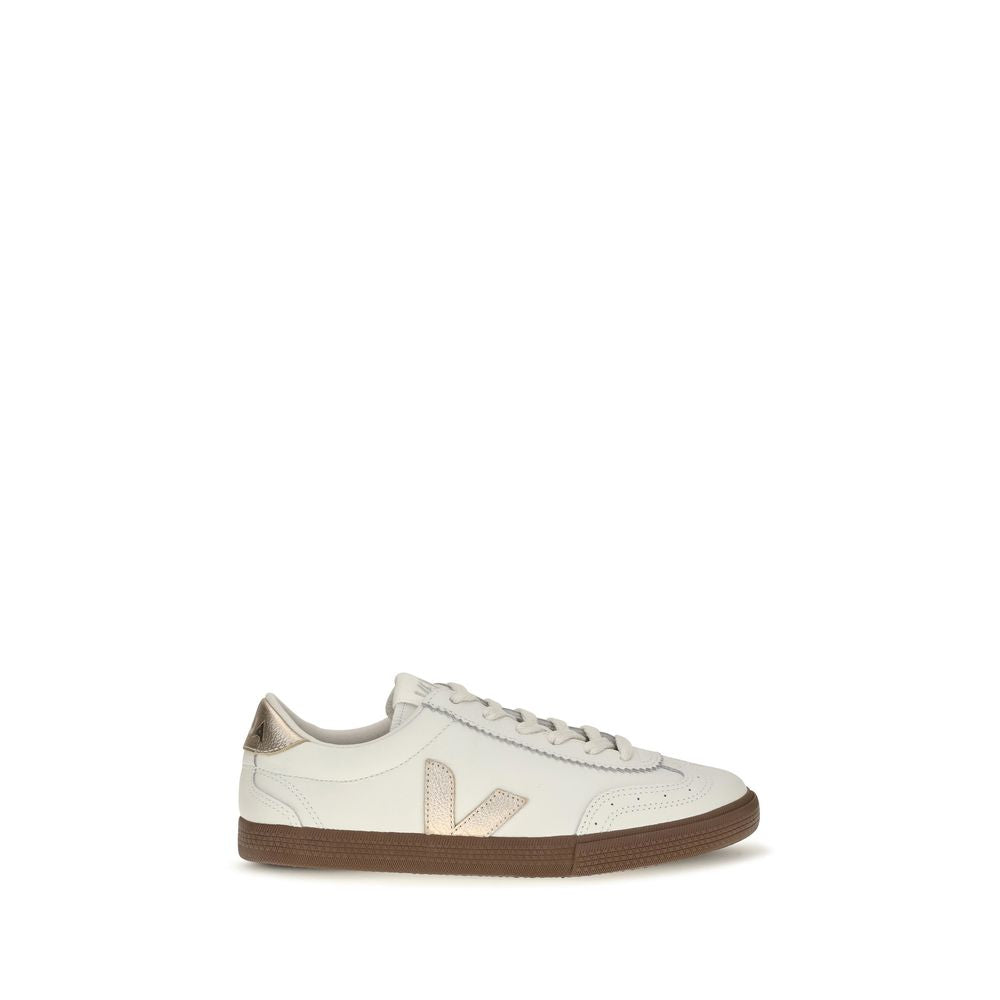 Veja White Leather Low Top Sneakers