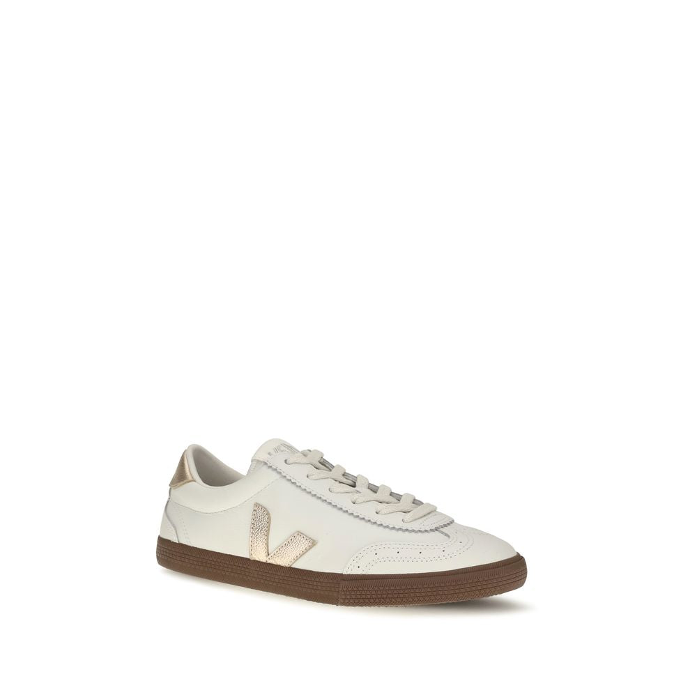 Veja White Leather Low Top Sneakers