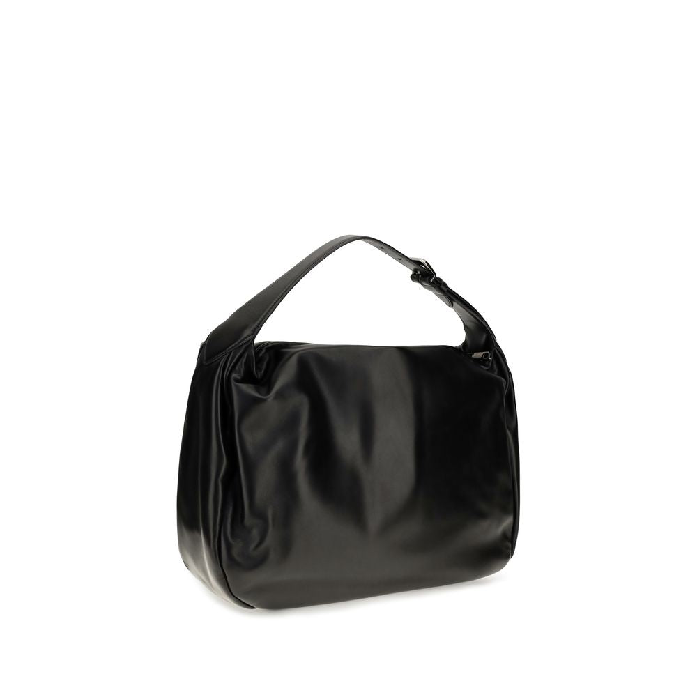 Brunello Cucinelli Black Leather Shoulder Bag