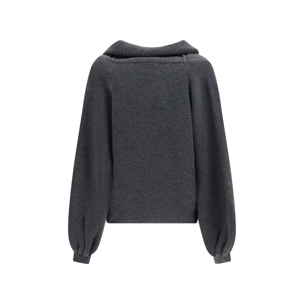 Dolce & Gabbana Gray Wool Cardigan