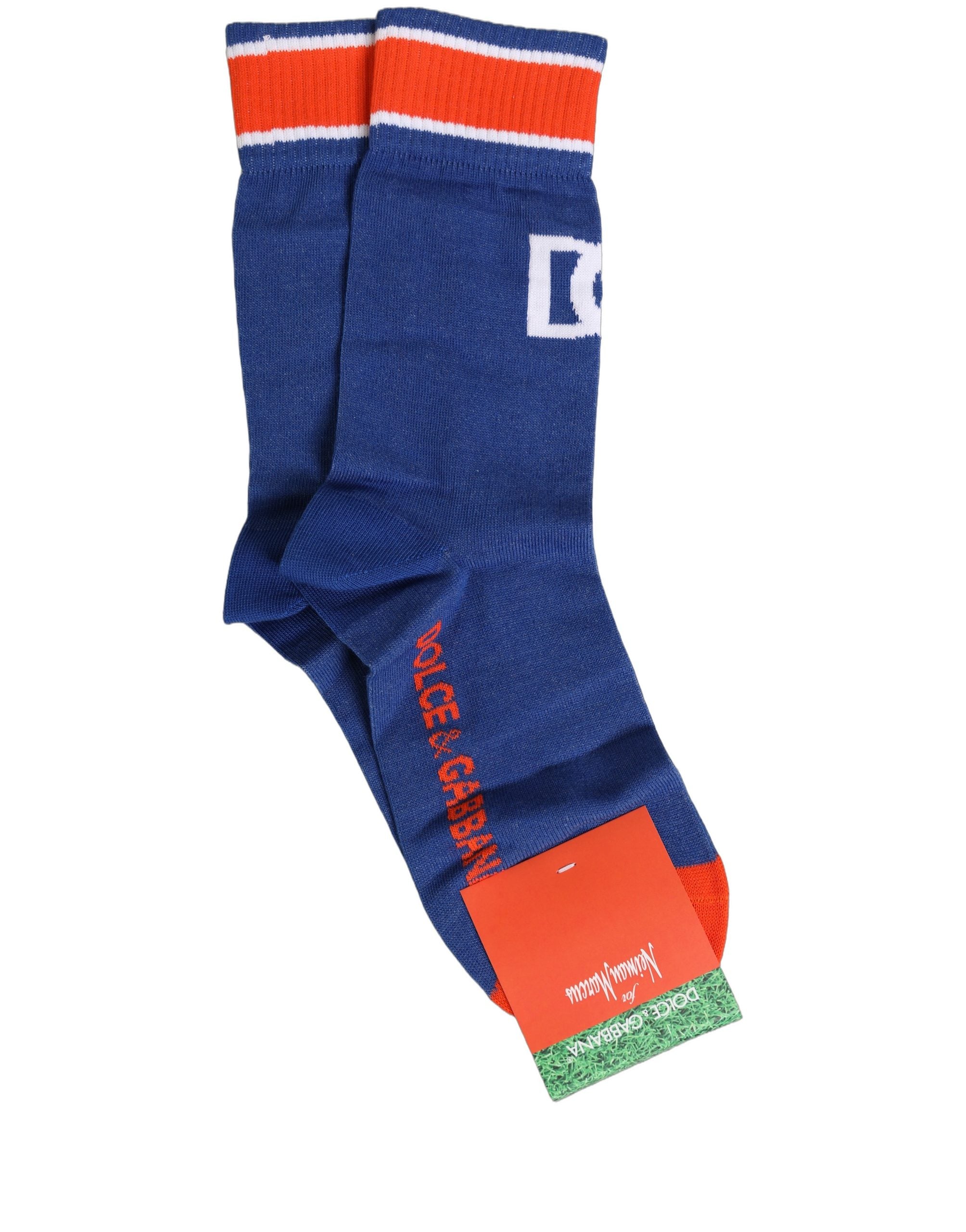 Dolce & Gabbana Men Multicolor Cotton Mid Accessory Socks