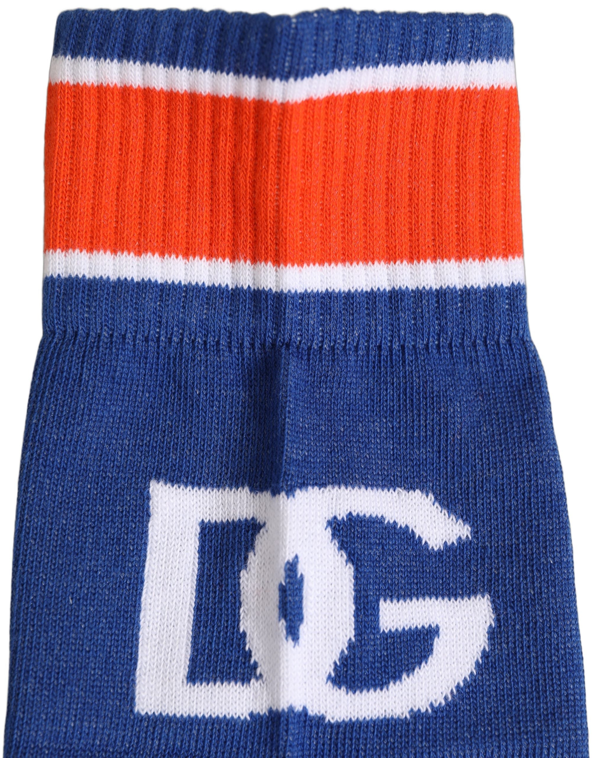 Dolce & Gabbana Men Multicolor Cotton Mid Accessory Socks