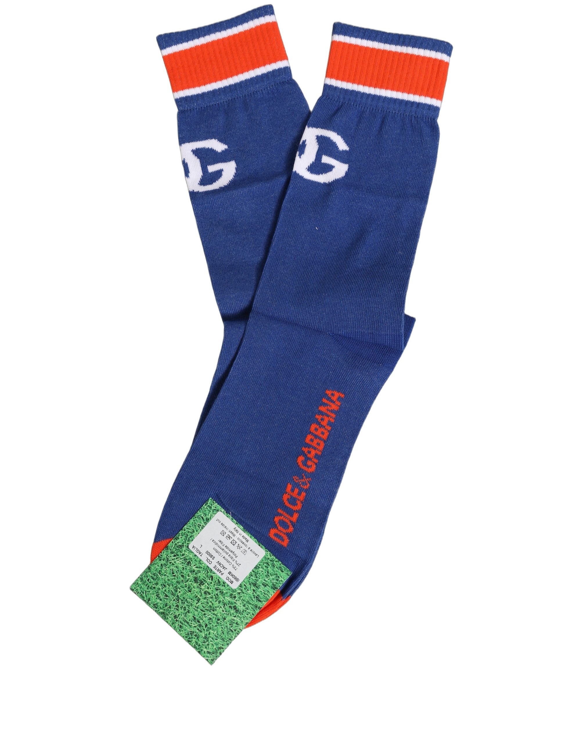 Dolce & Gabbana Men Multicolor Cotton Mid Accessory Socks