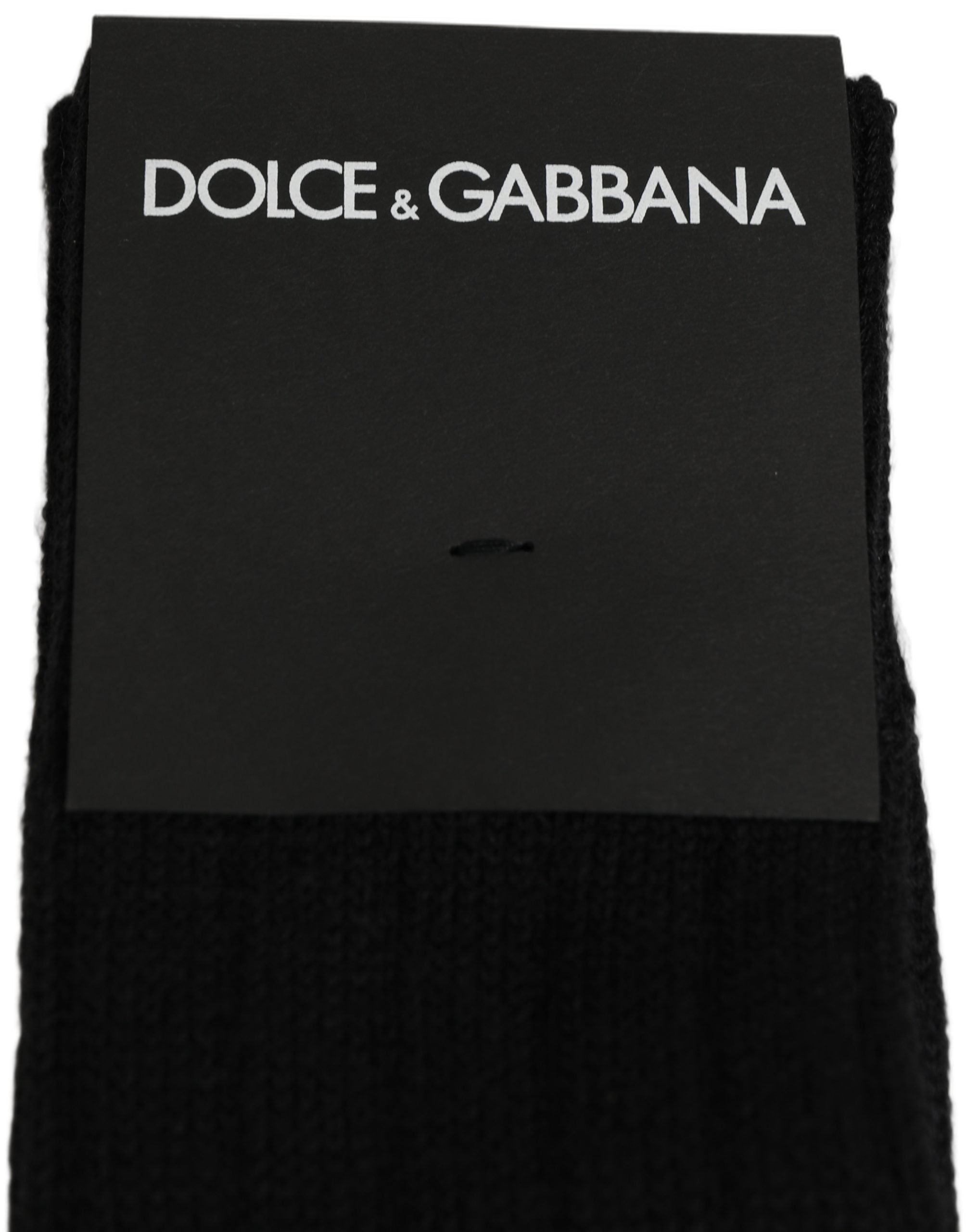 Dolce & Gabbana Black DG Logo Print Over The Accessory Socks