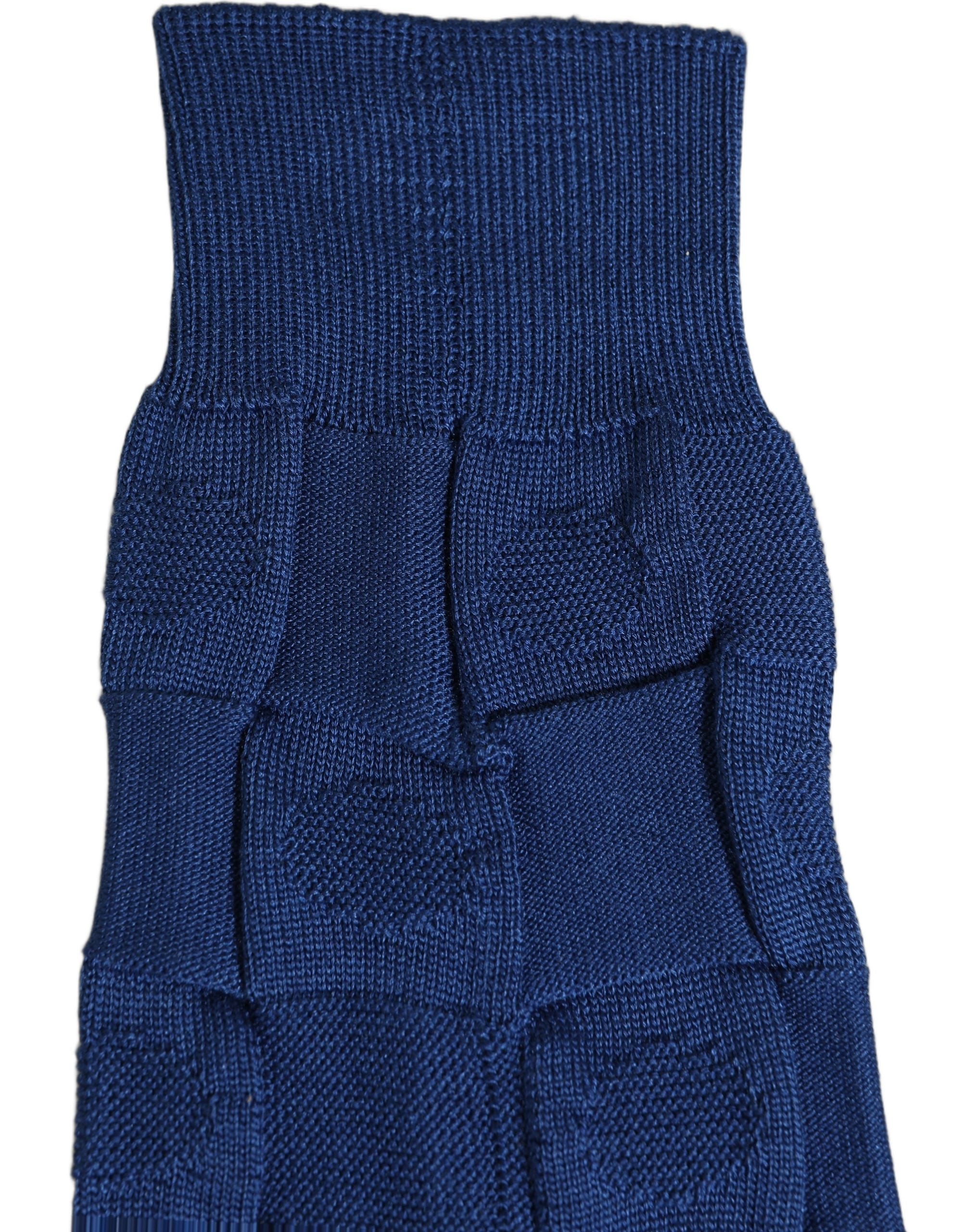 Dolce & Gabbana Royal Blue Checkered Silk Mid Accessory Socks