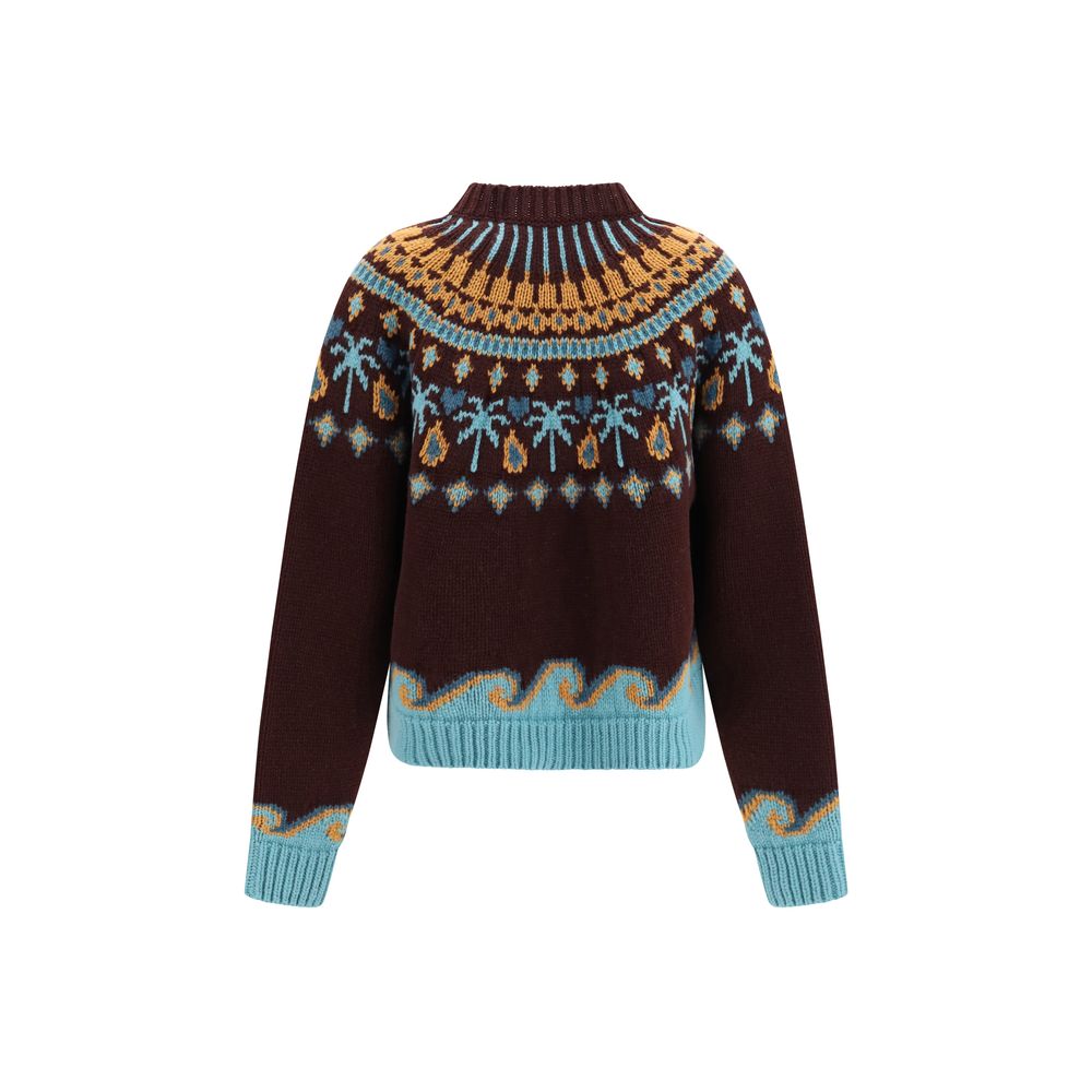 Alanui Bordeaux Wool Sweatshirt