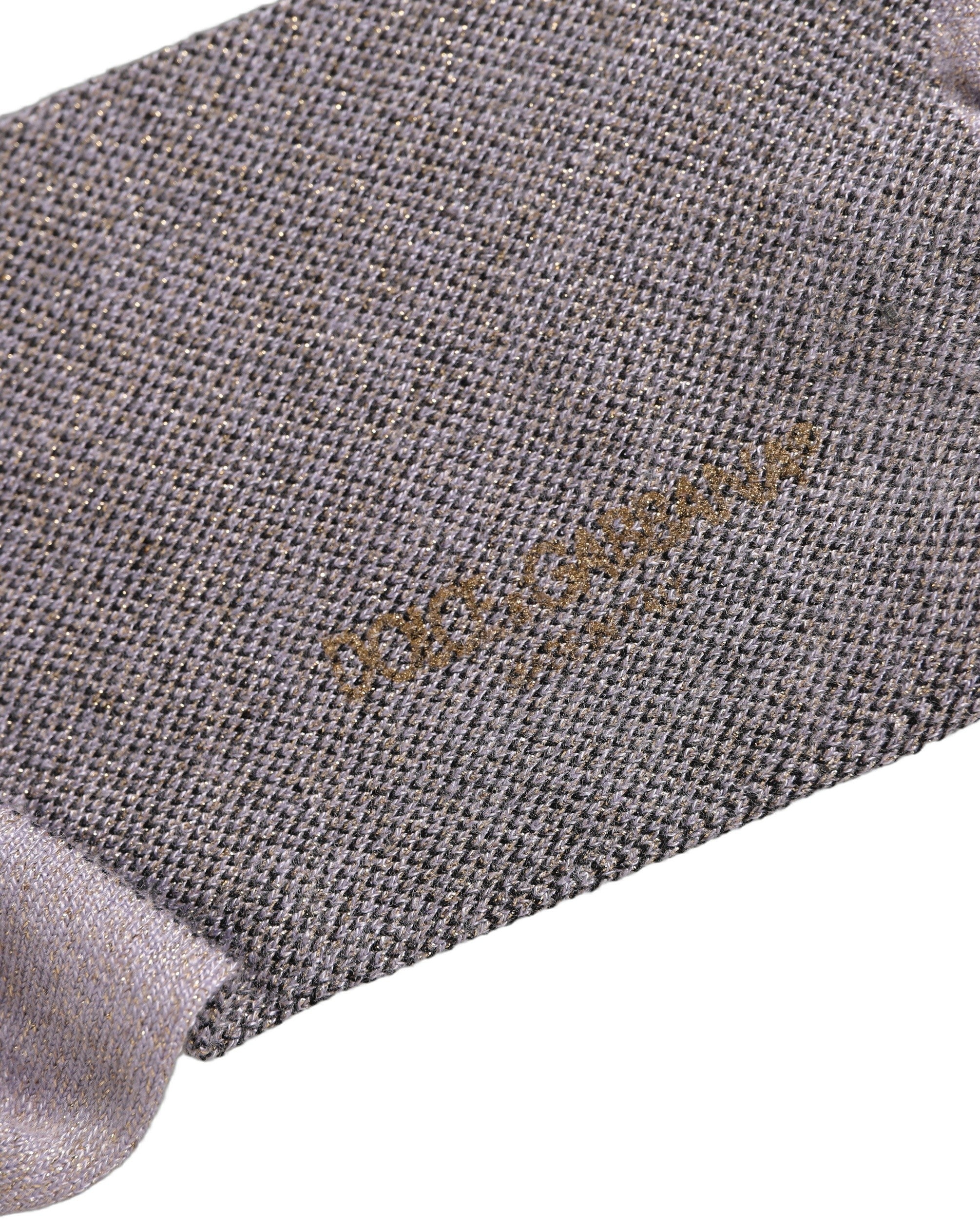 Dolce & Gabbana Charcoal Grey Logo Mid Women Accessory Socks